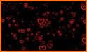 Neon Light Heart Keyboard Background related image