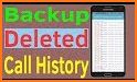 Recover deleted call log history related image