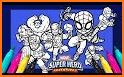 Coloring Pages Book For Super Hero Squad Game related image