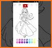 Princess Coloring Book Glitter Game related image