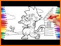 Kids Superhero Dragon Ball Goku coloring book related image