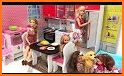 Barbie Doll Kitchen Set Toys Videos related image