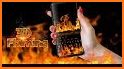 Fire Love Heart Keyboard Theme related image