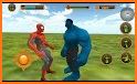 Incredible Green Superhero Monster Fight In City related image