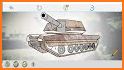 Military Tanks Coloring Book related image