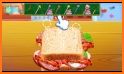 Lunch Food maker Sandwich Cooking games related image