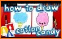 how to draw cute candy food related image