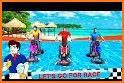 Water Slide Bike Stunt : Tricky Bike Water Race related image