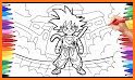 Kids Superhero Dragon Ball Goku coloring book related image