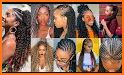 Black Women Line Hairstyles related image