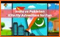 India Vs Pakistan Kite fly : Kite flying games related image