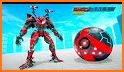 Red Ball Robot Car Transform: Flying Car Games related image