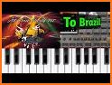 Brazil Music Skull Keyboard Background related image