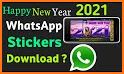 Sticker Happy New Year 2021 WAStickerApps related image