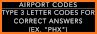 Airport Codes Quiz, Free related image