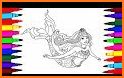 Princess Mermaid Coloring Game related image