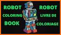 Robot Coloring Game related image