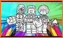 Superhero Lego Coloring Book related image