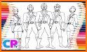 power rangers coloring related image