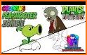 Colors Zombie and Plant Cartoon vs Paint related image