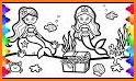 Mermaid Coloring:Kids Coloring related image