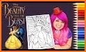 Beauty And The Beast Coloring Book related image