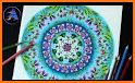 Flowers Mandala coloring related image