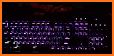 Blue Black Neon Mechanical Keyboard Theme related image