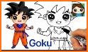 Learn how to draw Goku for Dragonball related image