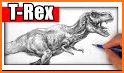 How to draw dinosaurs related image