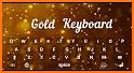 Glitter Gold Keyboard Theme related image