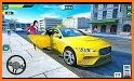 Flying Car Yellow Cab City Taxi Driving Games related image