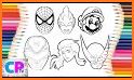 Superhero Coloring for Kids related image