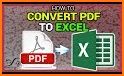 Convert PDF to Excel related image