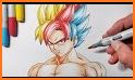 How to draw Super Saiyan DBZ related image