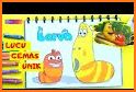 Coloring Cartoon World Larva related image