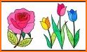 Tulip Flower Coloring Pages - Color By Number related image