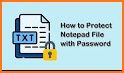 Notepad with password PRO related image