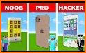 Noob vs Pro vs Hacker for Minecraft PE related image