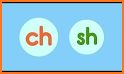 Reading Race 1b: sh, ch words related image