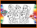 Paw Coloring Puppy Patrol For Kids related image