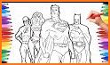 Super Hero Coloring Book related image