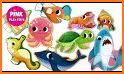 FISH sea animal puzzle games related image