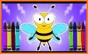 Coloring Book Animal For Kids : Little Bee related image