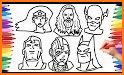 coloring Book for superhero 4: coloring Masks game related image