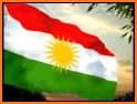 Kurdistan Flag for Kurdish related image