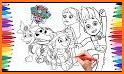 Paw Puppy Patrol Coloring Book related image