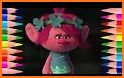 coloring happy from trolls related image