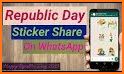 26 January  Republic Day sticker - WAStickerApps related image