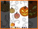 Halloween Glitter Color by Number Coloring Book related image